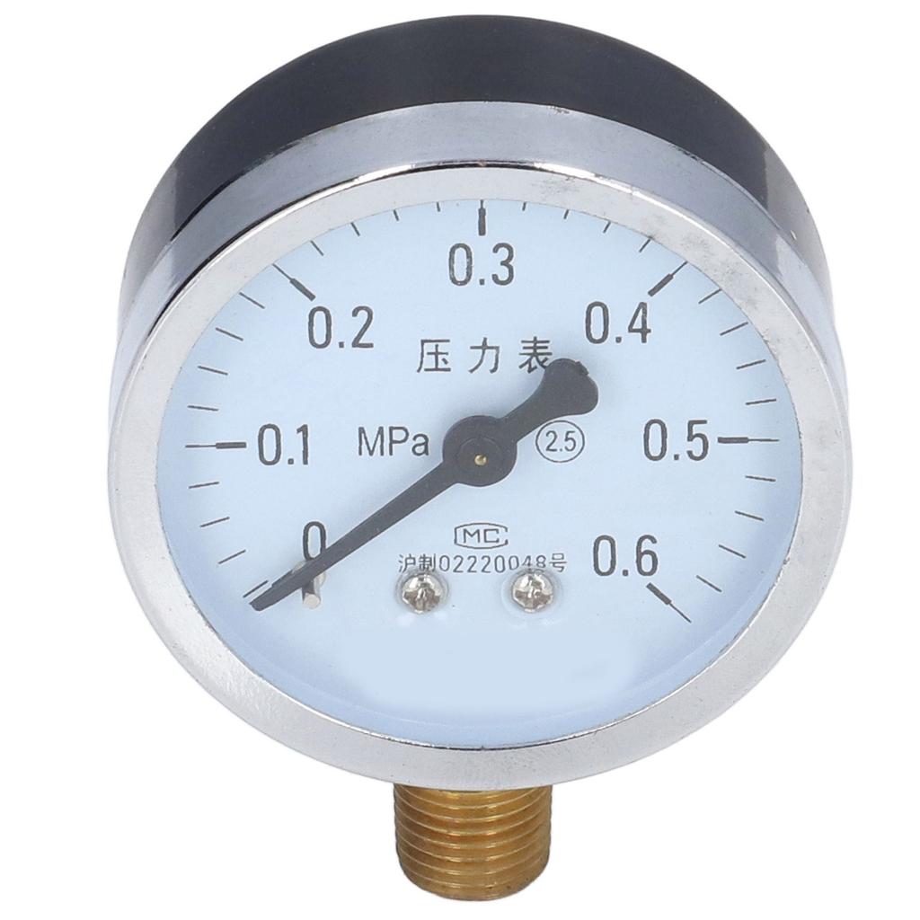 1 4 NPT Pressure Gauge High Accuracy Clear Dial Iron Case Tap Water Pressure Gauge for Petroleum Chemical