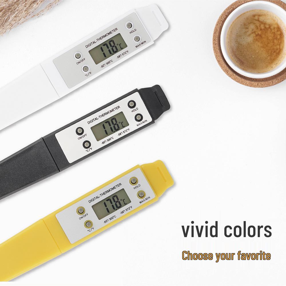 Digital Coffee & Milk Thermometer - Home Cafe Temperature Sensor for Pour-over & Baby Formula