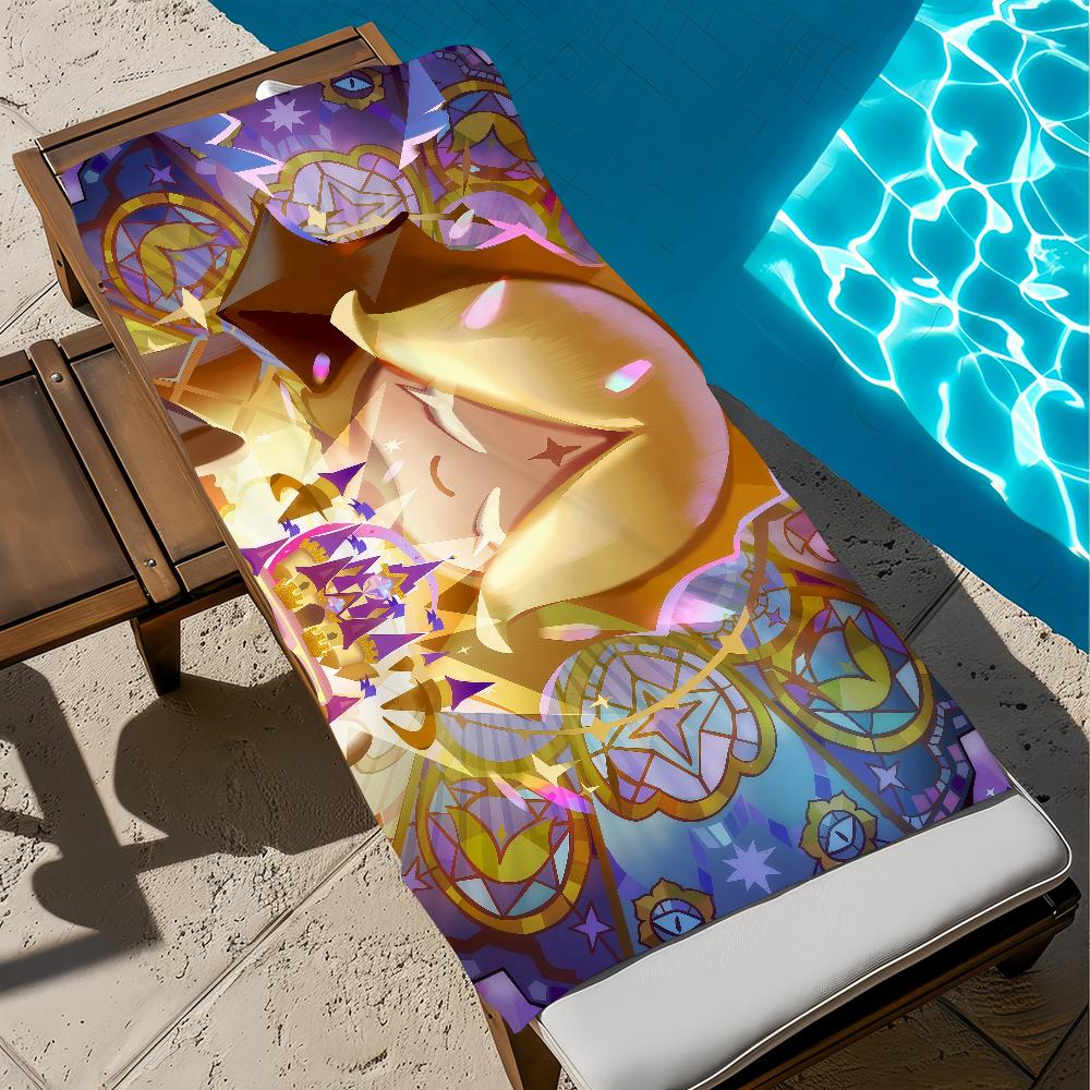 C-cookie Run game Towel Large Quick-Drying K-Kingdom Microfiber soft Beach Towel for Travel Fitness Sauna Bathing Camping