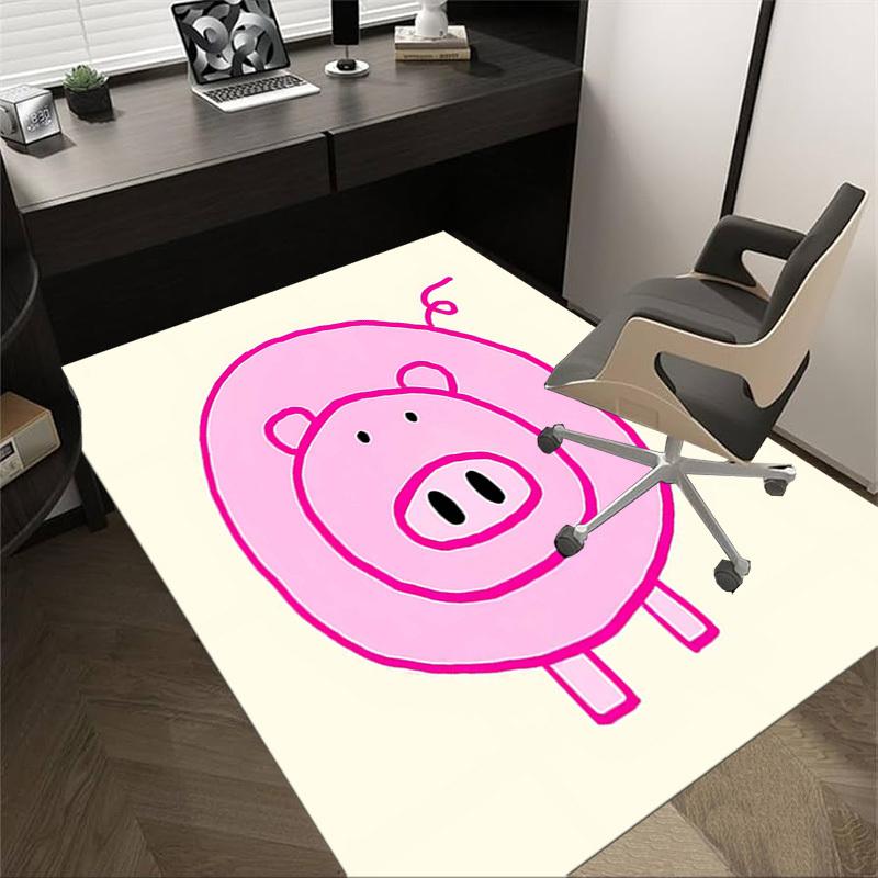 

1PC piggy Anti-slip carpet, suitable for Office, bedroomand playrooms. It can also be used as a sofa footrest cover-W57 60cm by 90cm