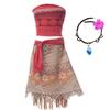 Nuovo Film Oceania 2 Vestito da Bambina Costume per Festa di Halloween Abito Elegante da Principessa Bambini Outfit Vaiana Vestito