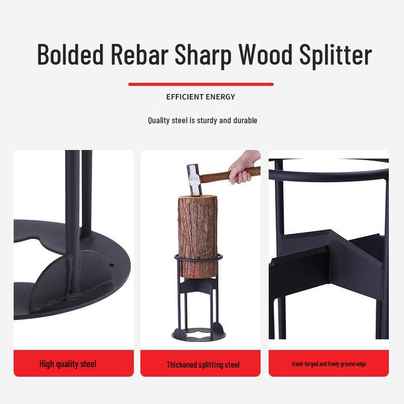 Cross-Type Firewood Splitter: Outdoor and Household Firewood Separator Tool