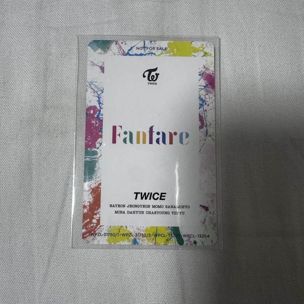 [USED] TWICE FanFare Regular Edition Jihyo Trading Card High Touch All CD