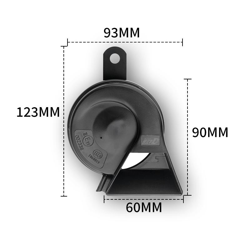 SERIA D 72W Samochodowy motocyklowy klakson ślimakowy 12V 500Hz 400Hz Wodoodporny dwutonowy głośny sygnał Super głośny klakson do motocykla samochodu ciężarówki