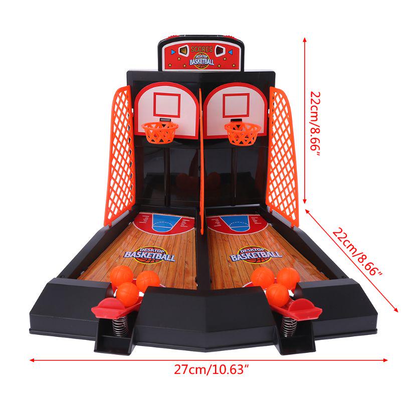 Desktop Basketball Shooting Game Toy Table Finger Ejection Basketball Court Shooting Stress Reliever