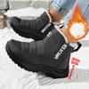 Women's Platform Snow Boots Winter Warm Waterproof Ankle Booties With Fur Lined Comfortable Walking Shoes Non-Slip Outdoor Short Boots for Women