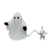 Ghosts And Puppy Candle Holder, Whimsical Halloween Statue, Ghosts Walking Dog Halloween Statue, Shelf, Table, Home Decor