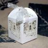 2025 New 50Pcs/Set Creative Hollow Tower Wedding Candy Box Gift Chocolate Candy Box Party Small Gift Packaging Boxes