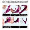 Adjustable Nail Clippers In Purple Red Are Suitable For Acrylic Nails Stainless Steel Nail Clippers And Nail Clippers For Fake N