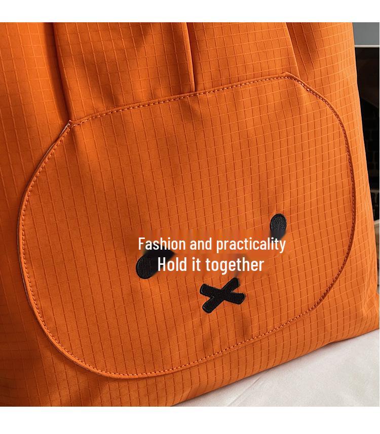 Large Capacity Miffy Tote Bag for Women - Versatile Plaid Commuter, Handbag, Shoulder Bag.