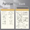 Partitioned Math Scratch Notebook for Students: Elementary To High School - Kraft Cover