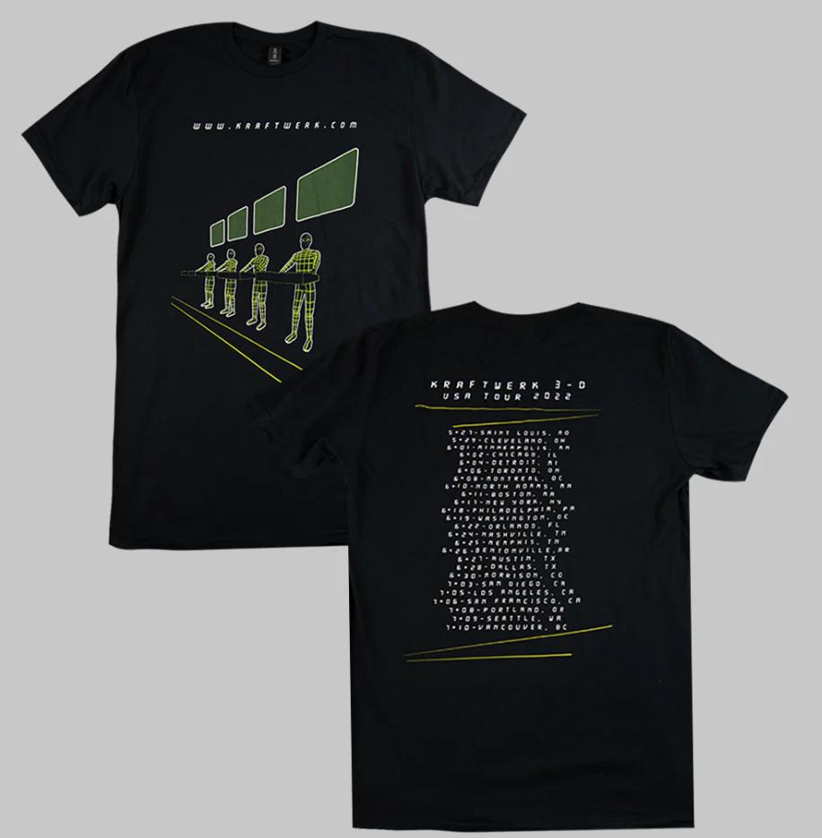 Kraftwerk - 3-D USA Tour 2022 T-shirt, Size S-4XL