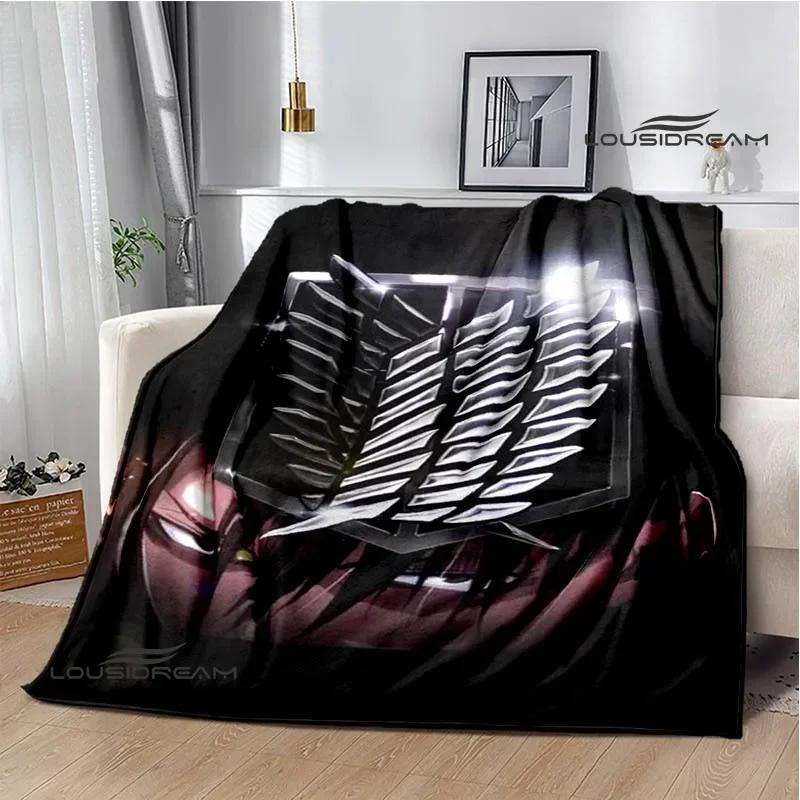 Cartoon A-Attack On Titan Printed Blankets Picnic Blanket Warm Flannel Blankets Home Bed Linings Blankets for Beds Birthday Gift