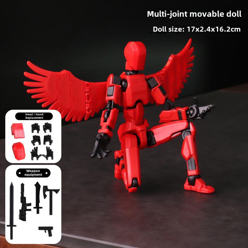 Lucky Doll: 13-Point Articulated 3D Printed Toy, 3rd Gen DIY Stress Relief Figure