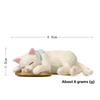 Figurine Cat Sleeping With Resin Material For Micro Garden Decor And Use Gift