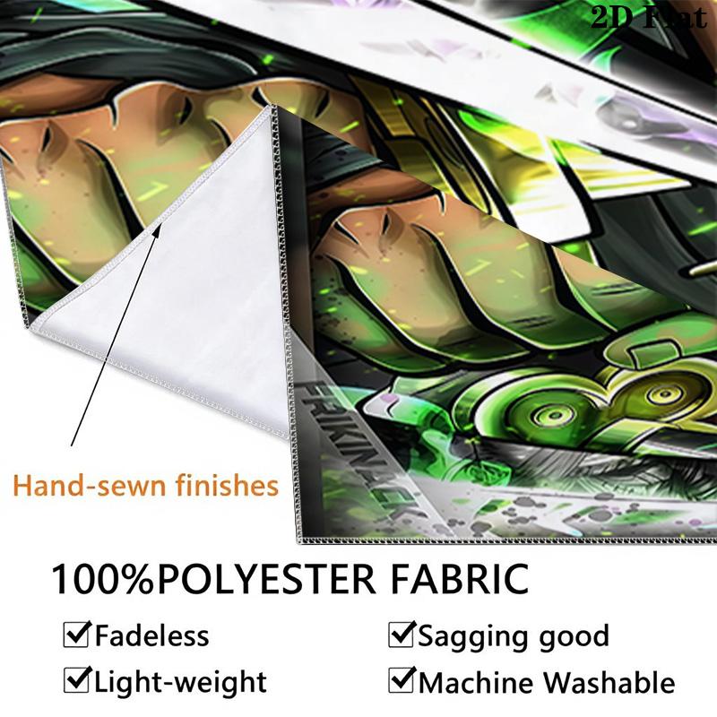 One Piece Roronoa Zoro Wall Tapestry Aesthetic Wall Hanging Printed Fabric Blanket Decorative Tapestries For Bedroom Living Room Home Decor