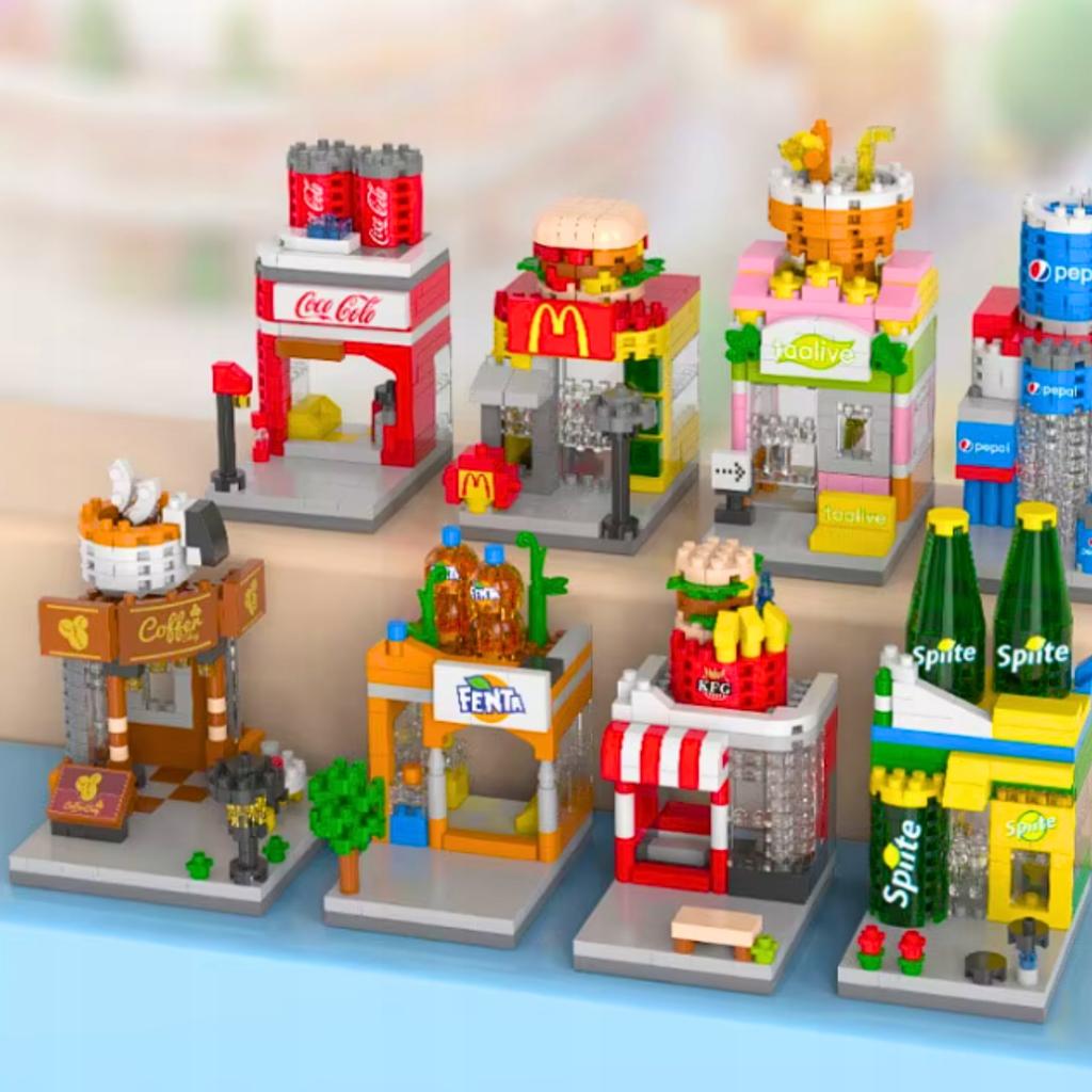 Construction Bricks Shop Coffee Shop Set 269 Pcs.