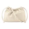 Calvin Klein Fashion Elegant Minimalist Textured Letter Drawstring Cloud Bag Shoulder Bag Medium Women bags Khaki Beige 4K3060G-PD7