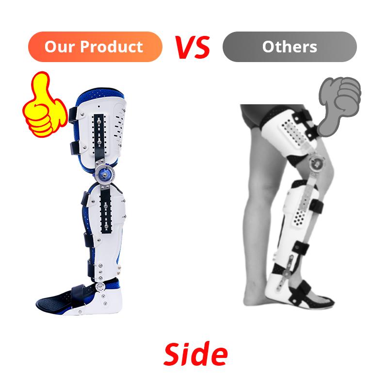 Adjustable Knee Ankle Foot Orthosis Support Lower Limbs Brace Fracture Protector Leg Joint Support Ligament Rehabilitation Care