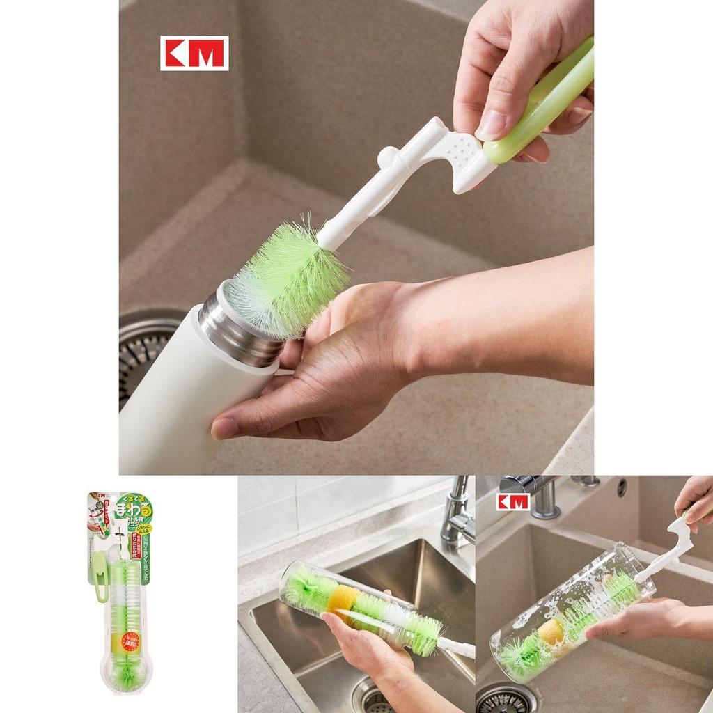 Plastic Length Extended Bottle Brush For Deep Cleaning Cups Jugs And Kitchenware