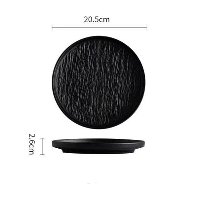 Zhishi Commercial Rock Texture 8-inch Dinner Plate