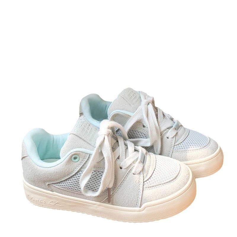 Casual Korean version of foreign trade niche board shoes 2025 spring new versatile platform white shoes breathable sports and leisure shoes