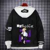 Tokyo Revengers Anime Denim Jacket Fake Two-piece Hoodie Men Youth Streetwear