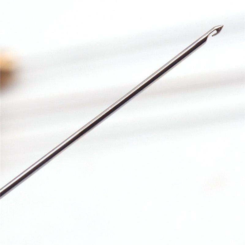 A25F-Stainless Steel Beading Tools Embroidery Crochet Hooks Needles 0.6Mm For Sewing, Embroidery DIY Handcraft