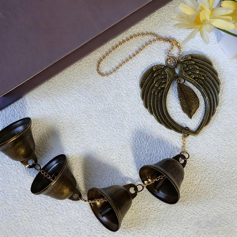 1 Piece Metal Wind Chime, Wrought Iron Hanging Ornament With Chain, Outdoor Garden Decoration, Home Decoration, Bell