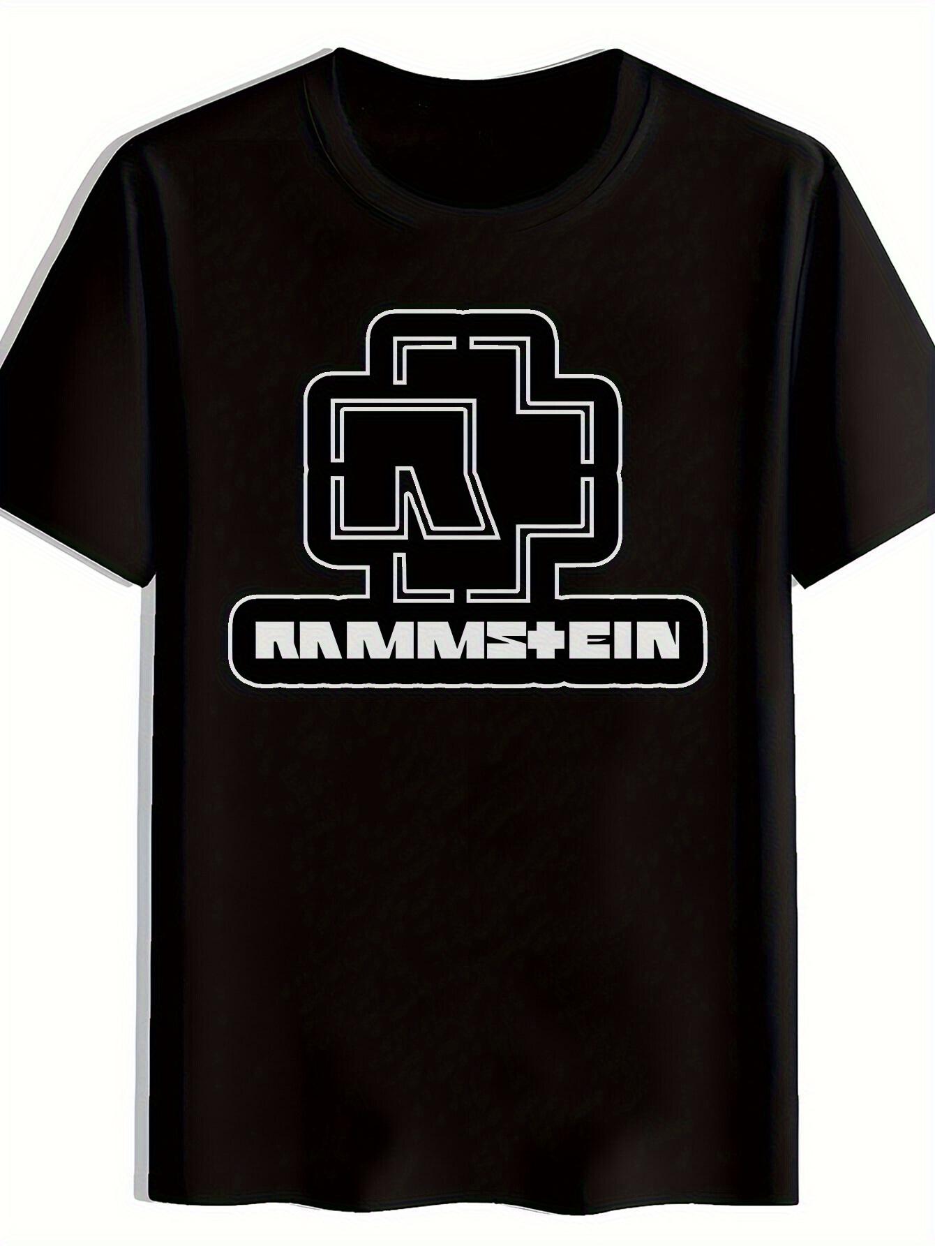 Retro Rock Band Graphic T-shirt - Black Band Tee with White Print L