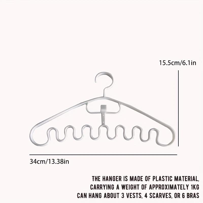 

Wave-Shaped Clothes Hanger – 1pc Garment Rack for Drying & Laundry Storage, Space-Saving Organizer