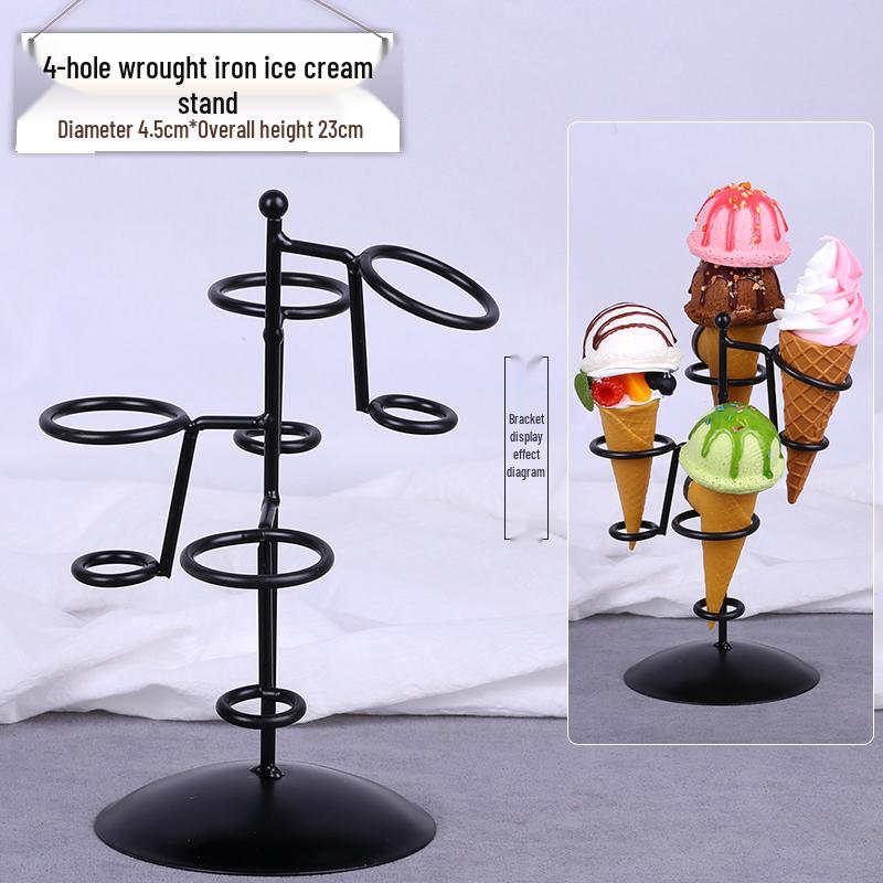 Chocolate Cream Crispy Cone Dessert Toy Photo Prop