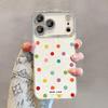 Colorful Polka Dot Phone Case for Apple 17 Pro Max, 16 Pro, 15 Pro, 14 with Lens Film