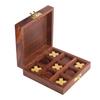 Shriji Crafts Holz Tic Tac Toe Spiel mit Linienstreifen,
