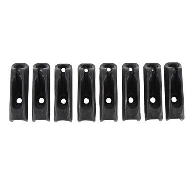 8PCS Kayak Cleat Quick Grip Black High Strength Nylon Self Lock Rope Cleat for Canoe Inflatable Boat Dinghy Yacht