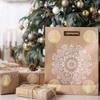 500pcs 1inch/2.5cm Clear Merry Christmas Stickers Presents Cards Tag Self Adhesive Seals Label Scrapbooking Stickers