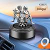 Solar-Powered Rotating Car Air Freshener with Angel's Glow Deodorizer Ornament