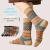 Long-Sleeved Park Retro Ethnic Children's Fall-Winter Trendy Stacked Leggings Mid-Calf Leggings