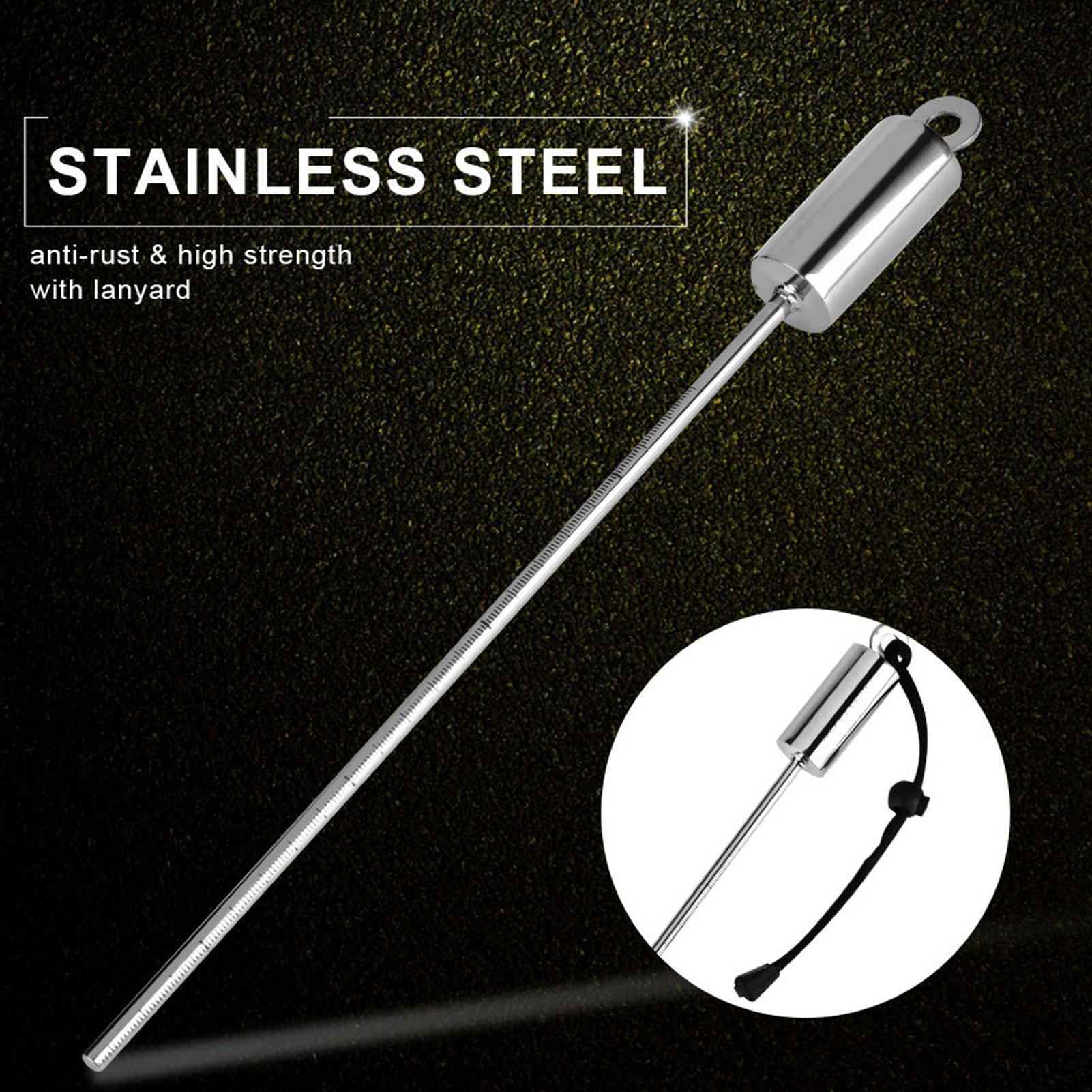 

Стержень для подводного плавания с аквалангом, цветной, из нержавеющей стали, шумовой излучатель для дайвинга со шнурком (черный)