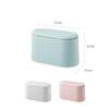 Living Room Desktop Creative Mini with Lid Waste Basket Storage Organizer Trash Can Garbage Bin