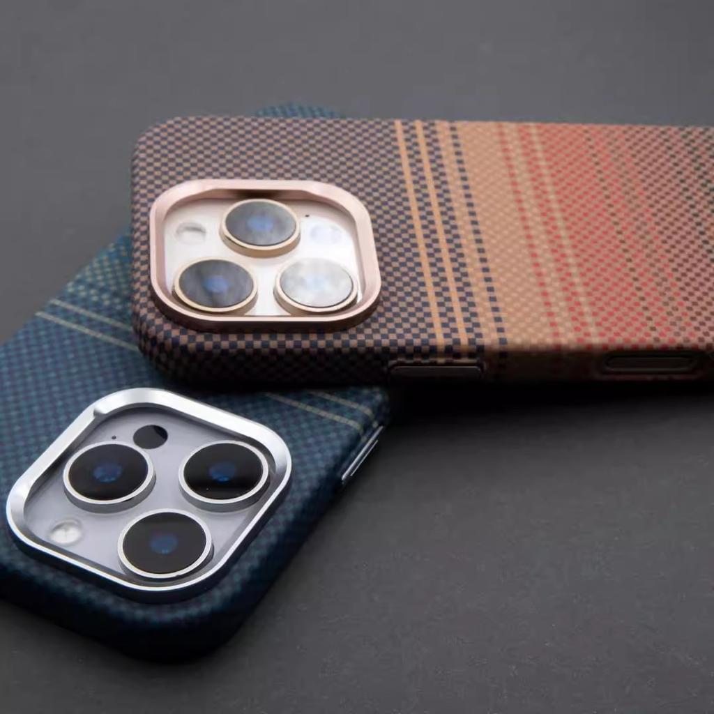 Kevlar Pattern Is Suitable for iPhone16promax Magnetic Mobile Phone Case Apple 15 Skin Matte PC Anti-drop Cover 14