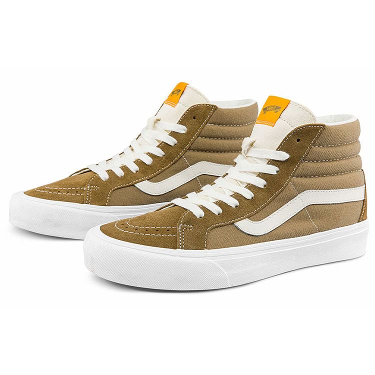 Vans Zapatillas Unisex Sk8-Hi Reissue VR3 LX Butternut Marrón Cítrico Blanco VN0A5EE3B76