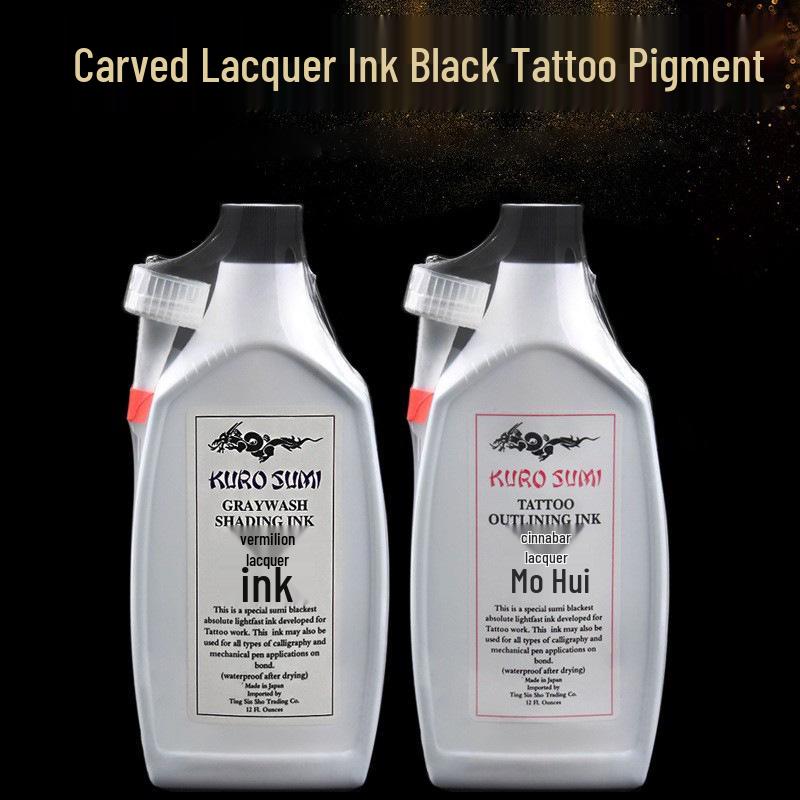 

360ml Black Tattoo Pigment for Lining & Shading - Practice Tattoo Ink Lining