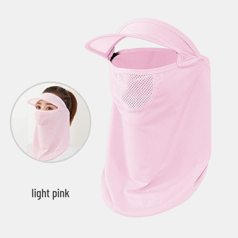 Women's Summer Face Shield: Full Face UV Protection Mask for Cycling & Windproof Headwear