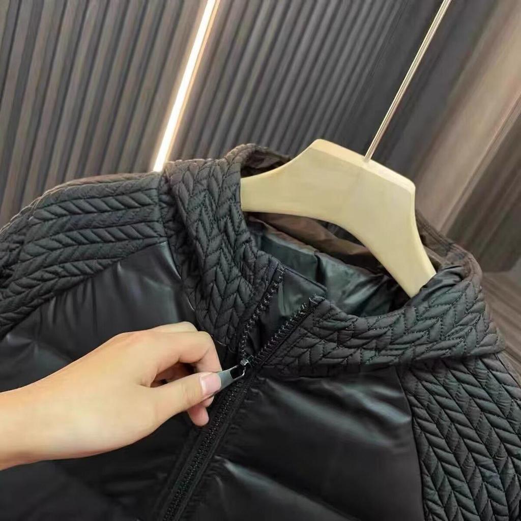 Men's Hooded Cotton Jacket - Trendy Autumn/Winter Lightweight Versatile Couple Style Patchwork Short Coat