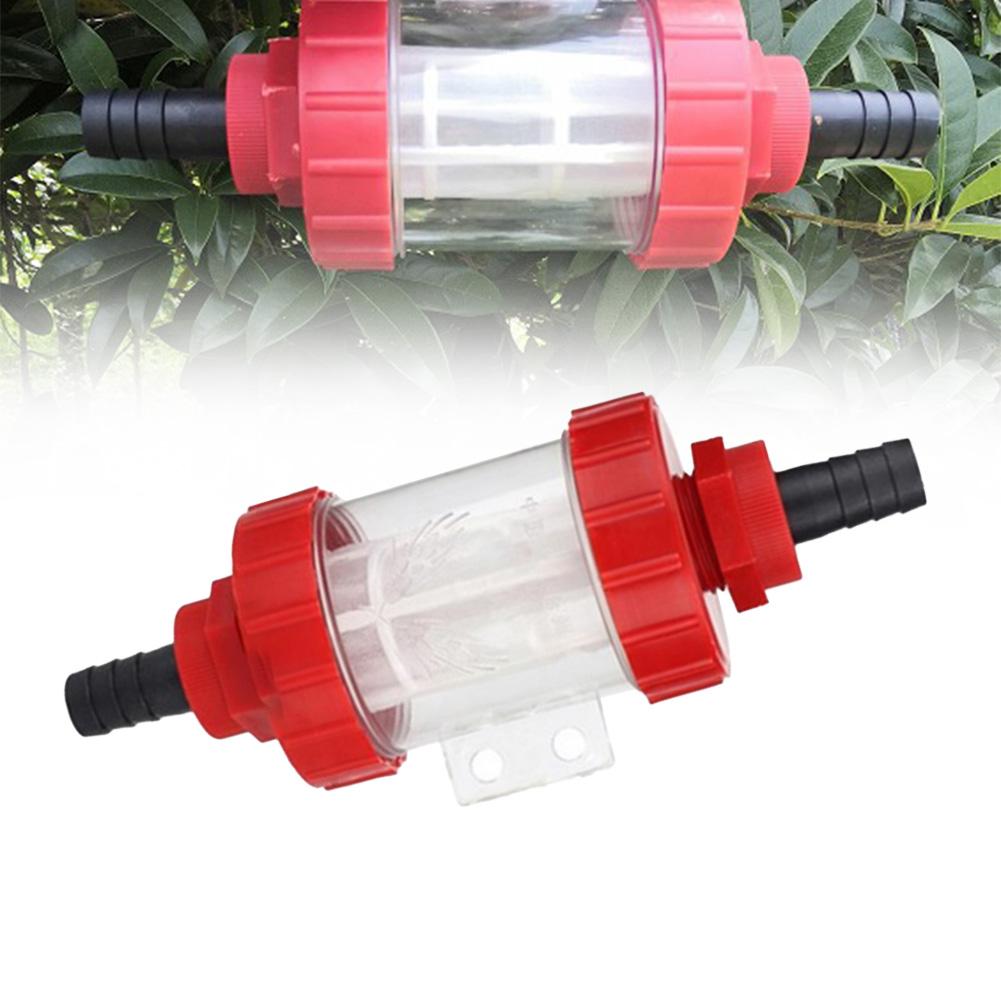 Garden Irrigation Connector with Mesh Strainer Water Pump Filter Clear Design for Easy Monitoring and Protection of Sprayers