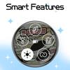 Cartoon Round Anime E-Badge Pin 1.7 Inch LED Display Cyber Dynamic Anime Brooches Custom Funny Badge Backpack Accessories