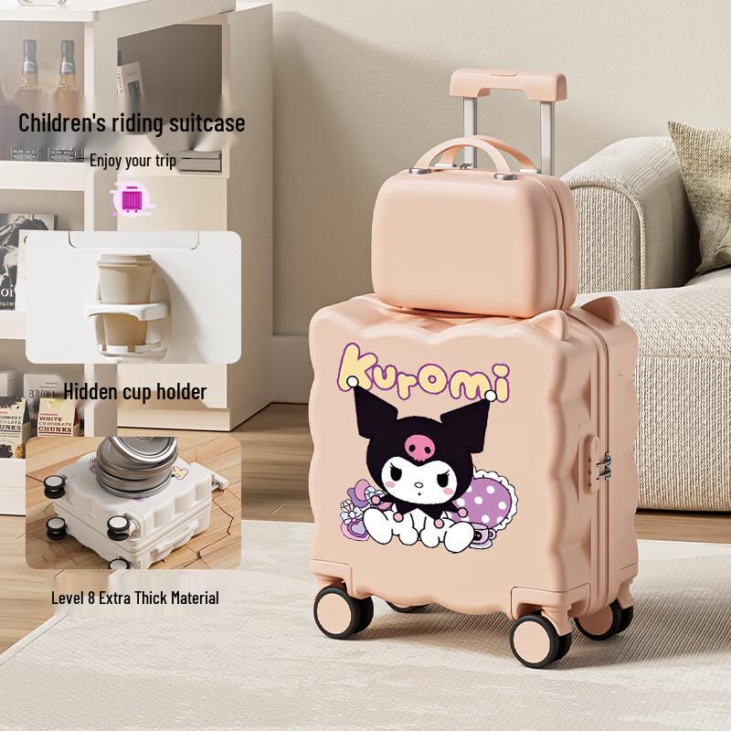 

Детский розовый чемодан Kuromi для путешествий 18-inch Carry-on