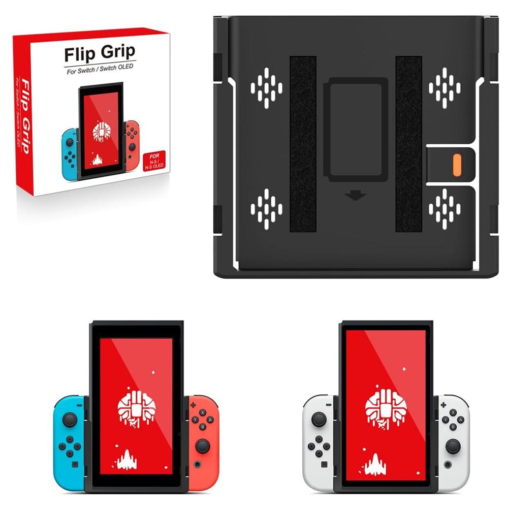 

Вертикальний кронштейн Grip Flip для ігрової консолі NS OLED/Switch, тримач для джойстика-контролера, підставка для аксесуарів Nintendo Switch світло-синій колір