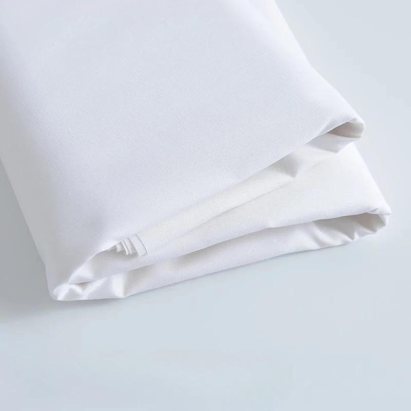 Wide 140cm Cotton Poplin Fabric Solid Color White Red Black for Sewing Accessories Quilting Patchwork Handmade 100/300/500cm